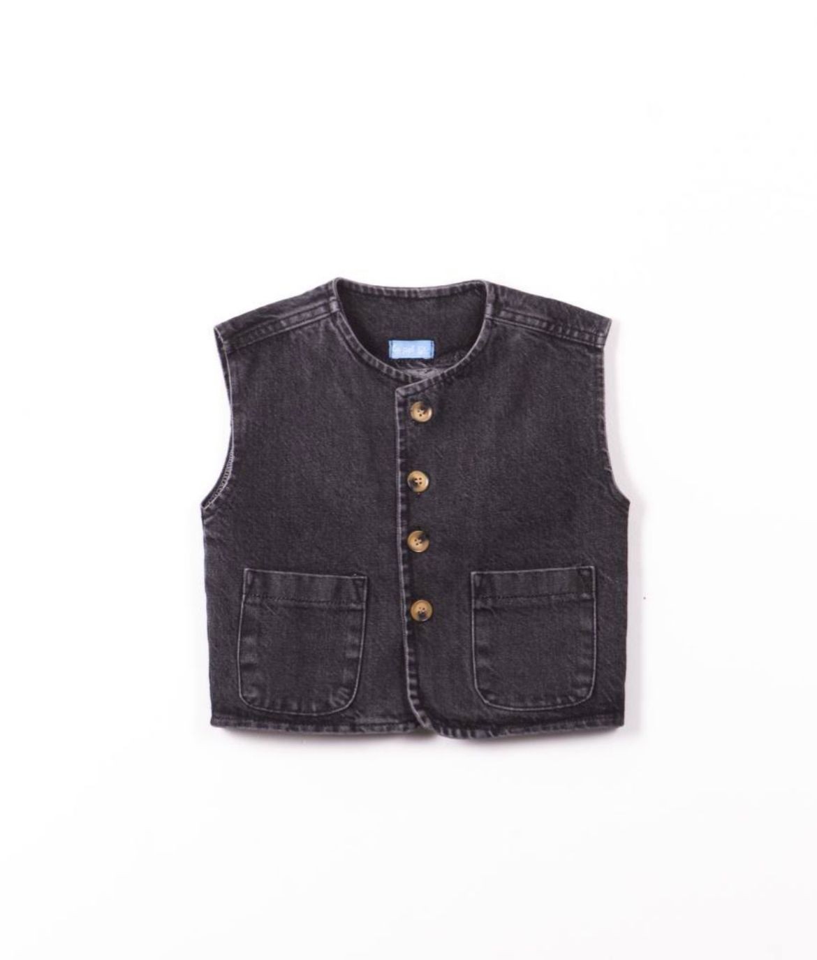 Denim Yelek - Siyah