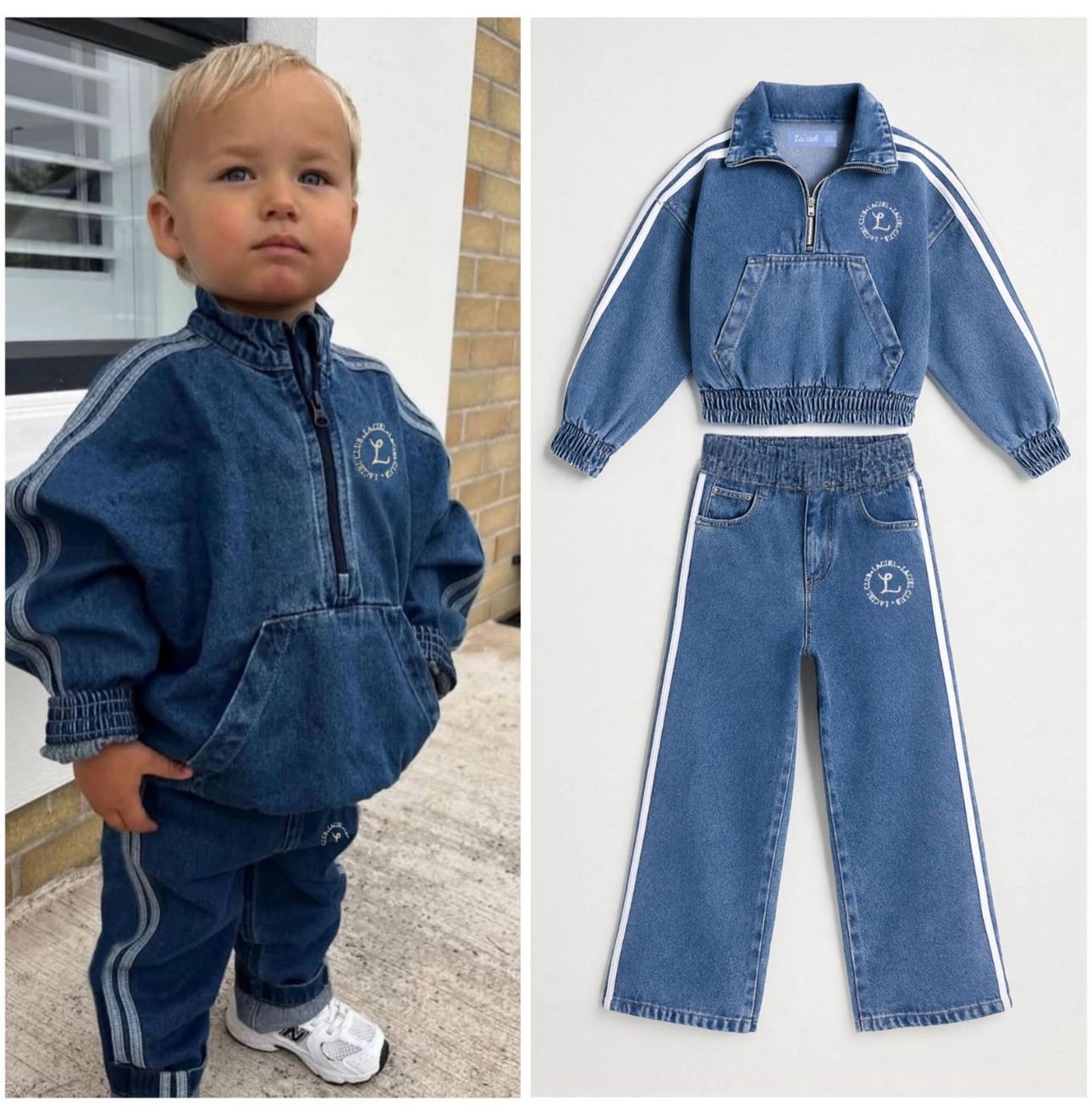 Armalı Denim Takım 