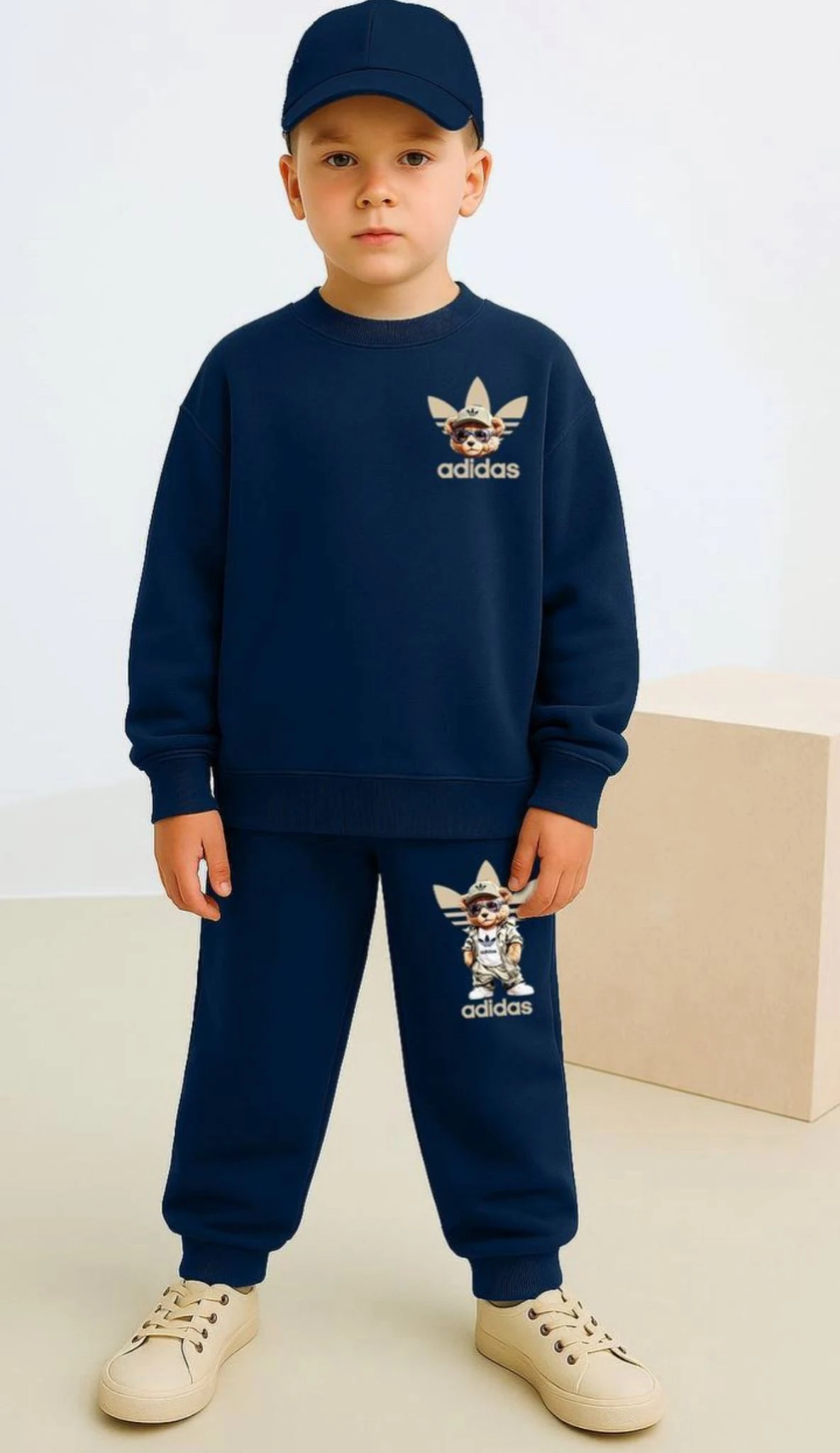 Teddy Logo Lacivert Eşofman Takımı