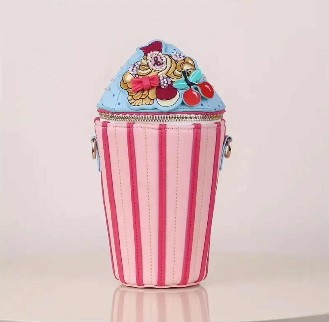 Premium Kalite Cup cake Çapraz Çanta-Büyük Boy