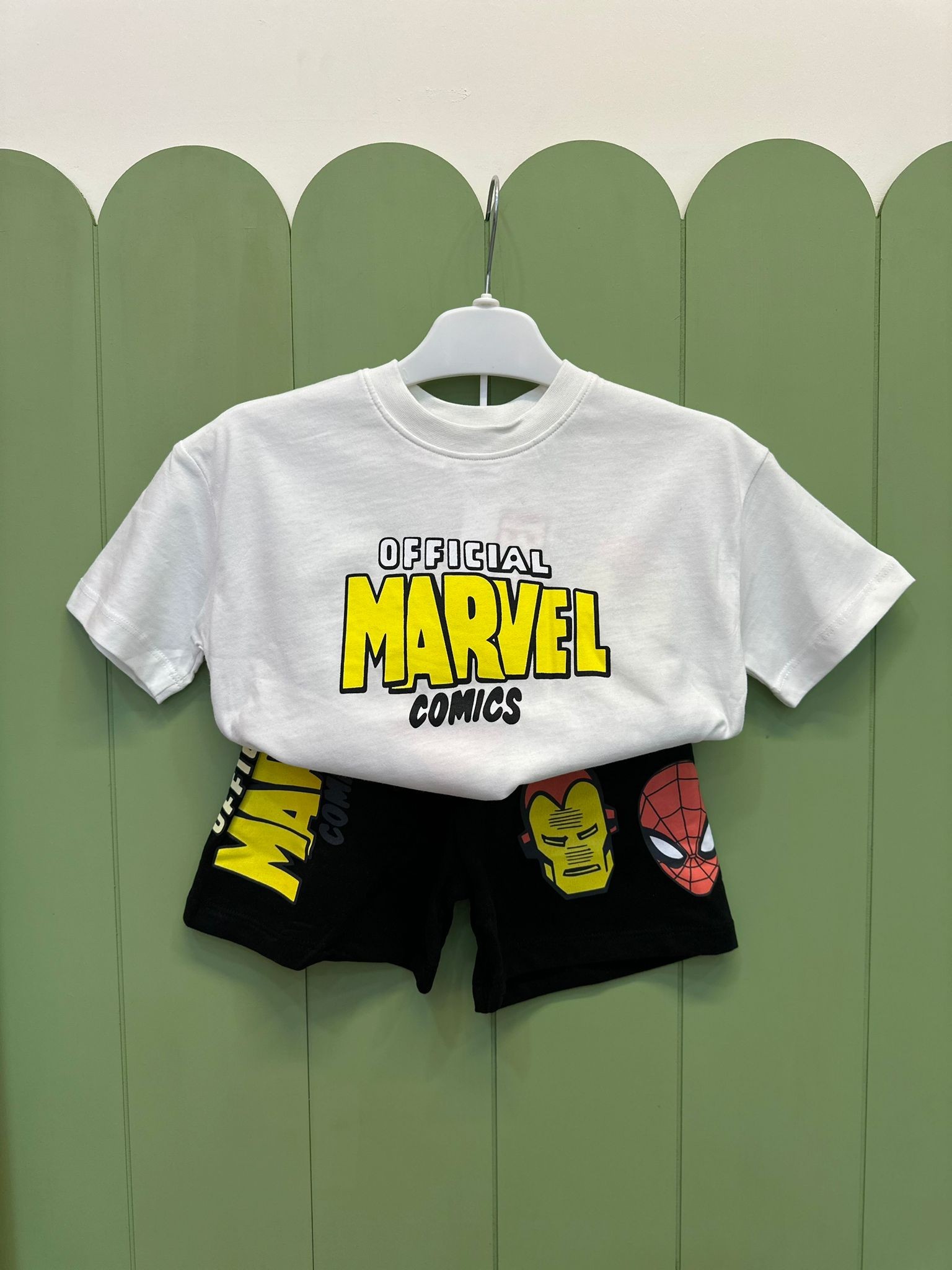 Marvel Baskı Şortlu Takım 