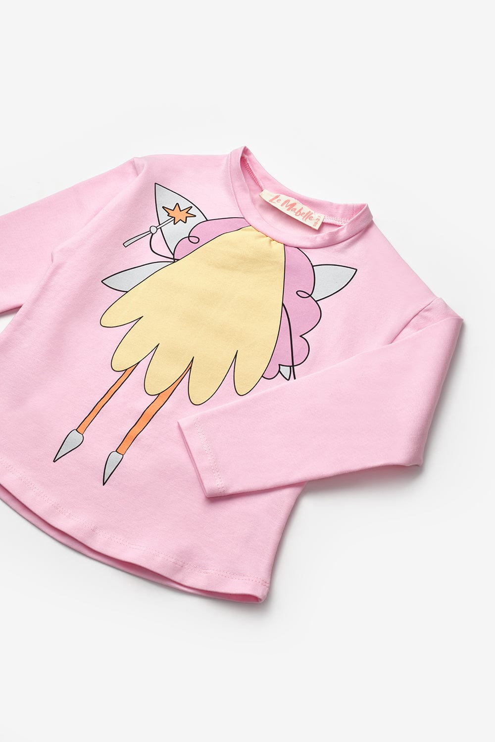 Peri Kızı Baskı T-shirt / Pembe 