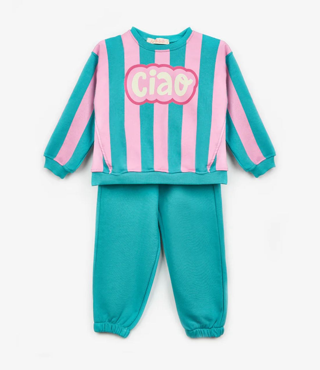 Ciaq Baskı Eşofman Takımı - Mavi/Pembe