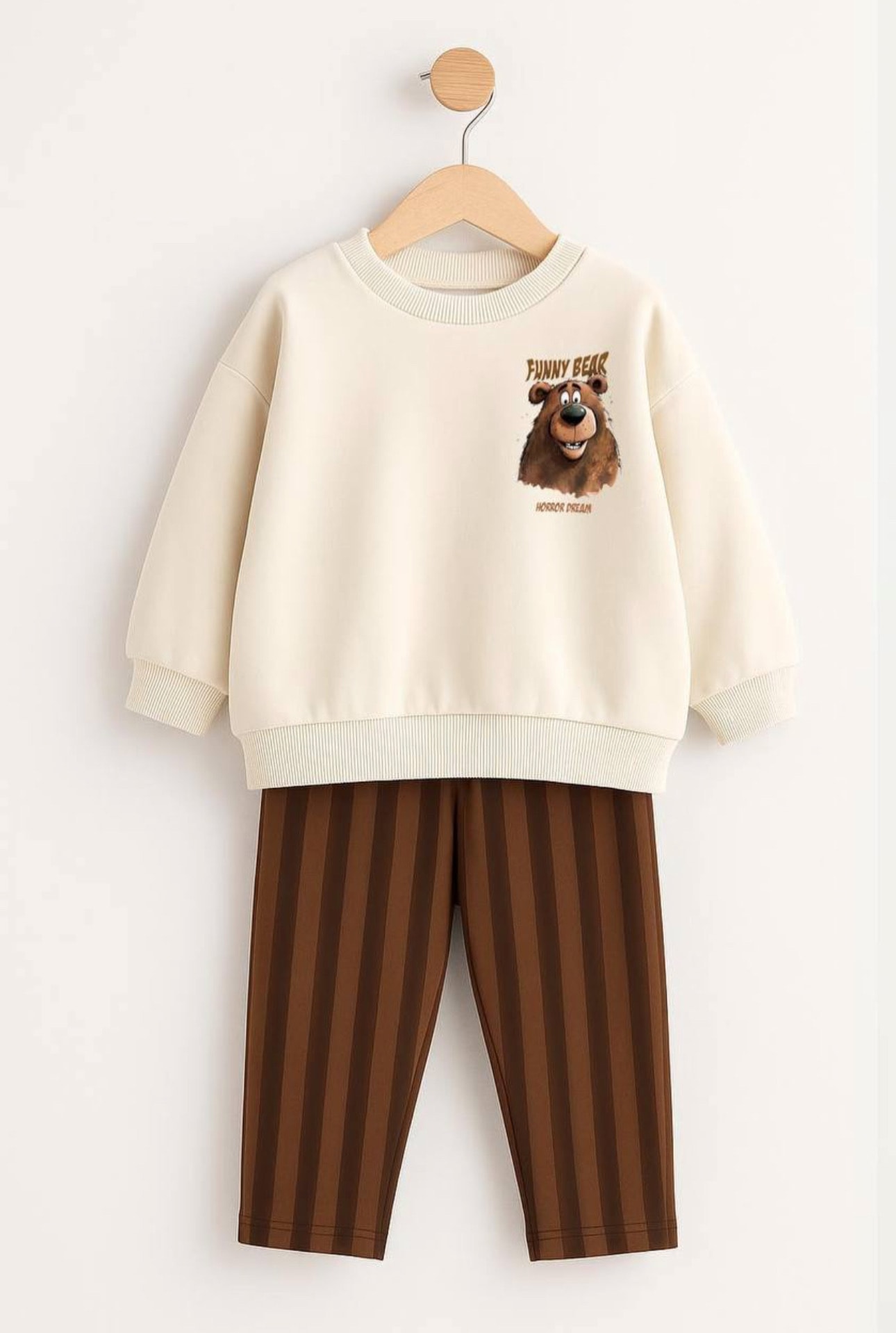 Funny Bear Baskı Eşofman Takımı