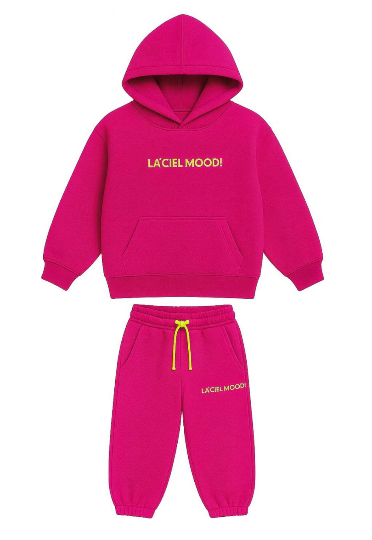 Laciel Mood Baskı Kapüşonlu Eşofman Takımı - Pembe 