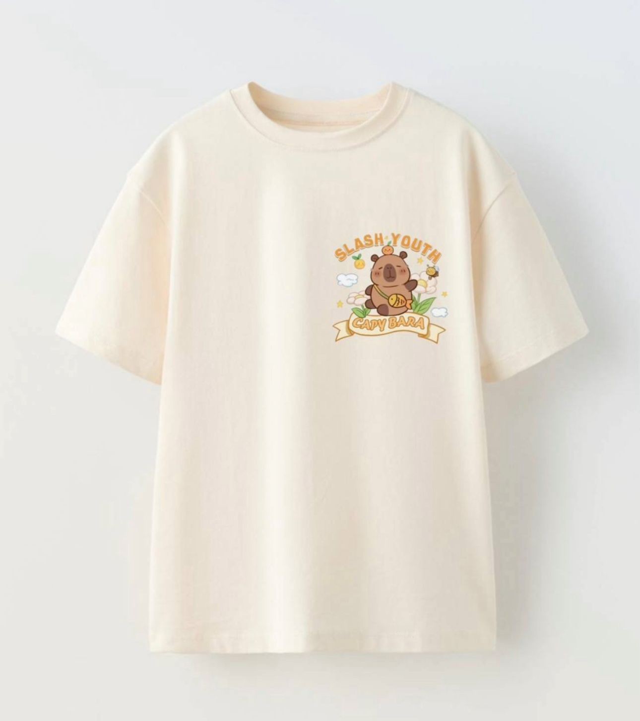 Capybara Baskı Basic Tshirt 