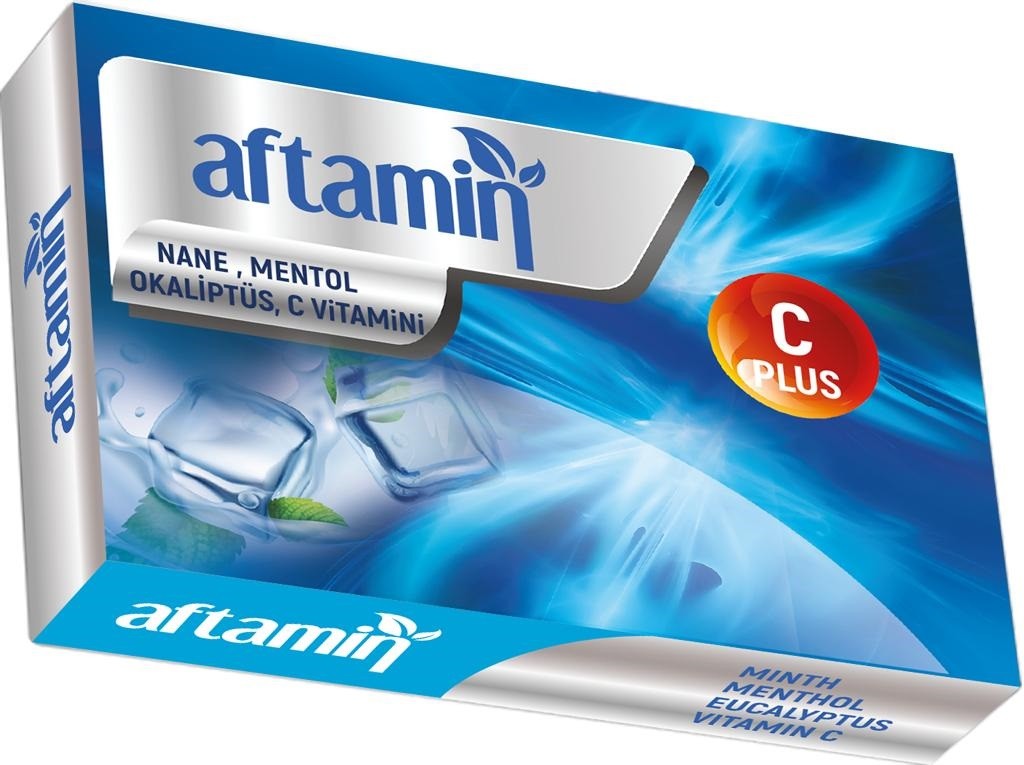 Aftamin Nane Mentol Okaliptus C-Vitamini Pastil 24lü