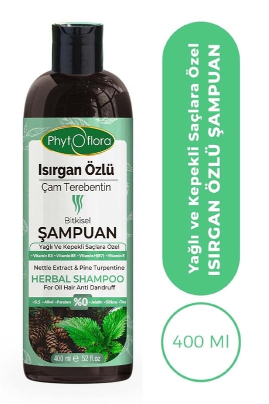 Isırgan Çam Terebentin Özlü Şampuan 400 ml PHYTOFLORA