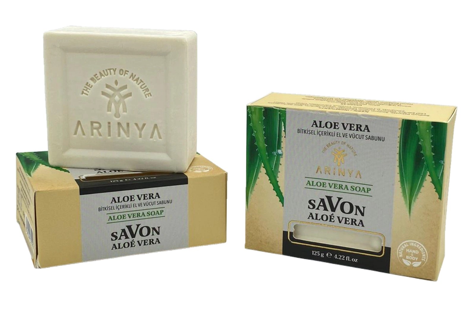 AloeVera Bitkisel İçerikli ve Vücut Sabunu 125 gr