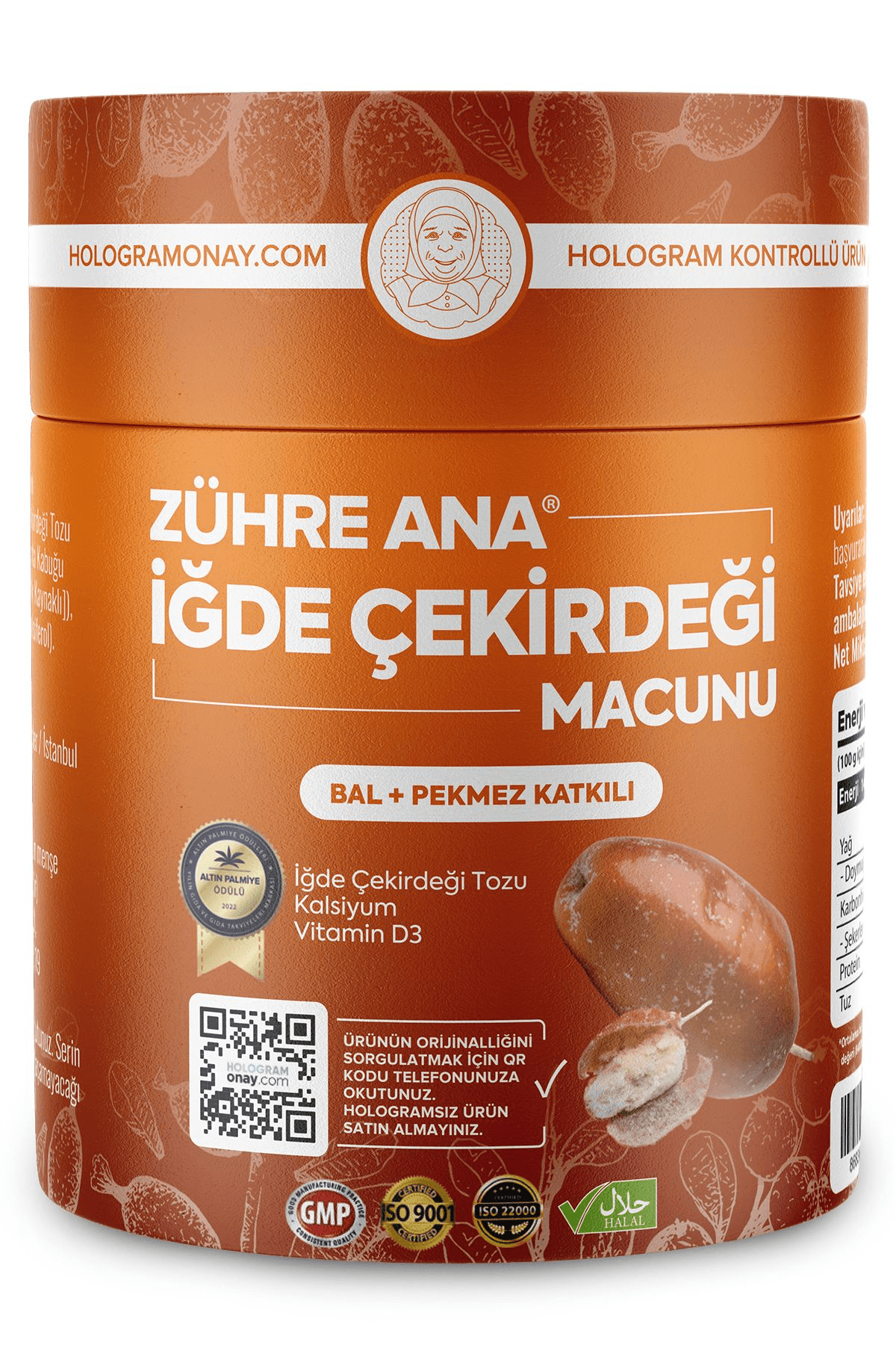  ZÜHRE ANA İĞDE ÇEKİRDEĞİ MACUNU 240gr