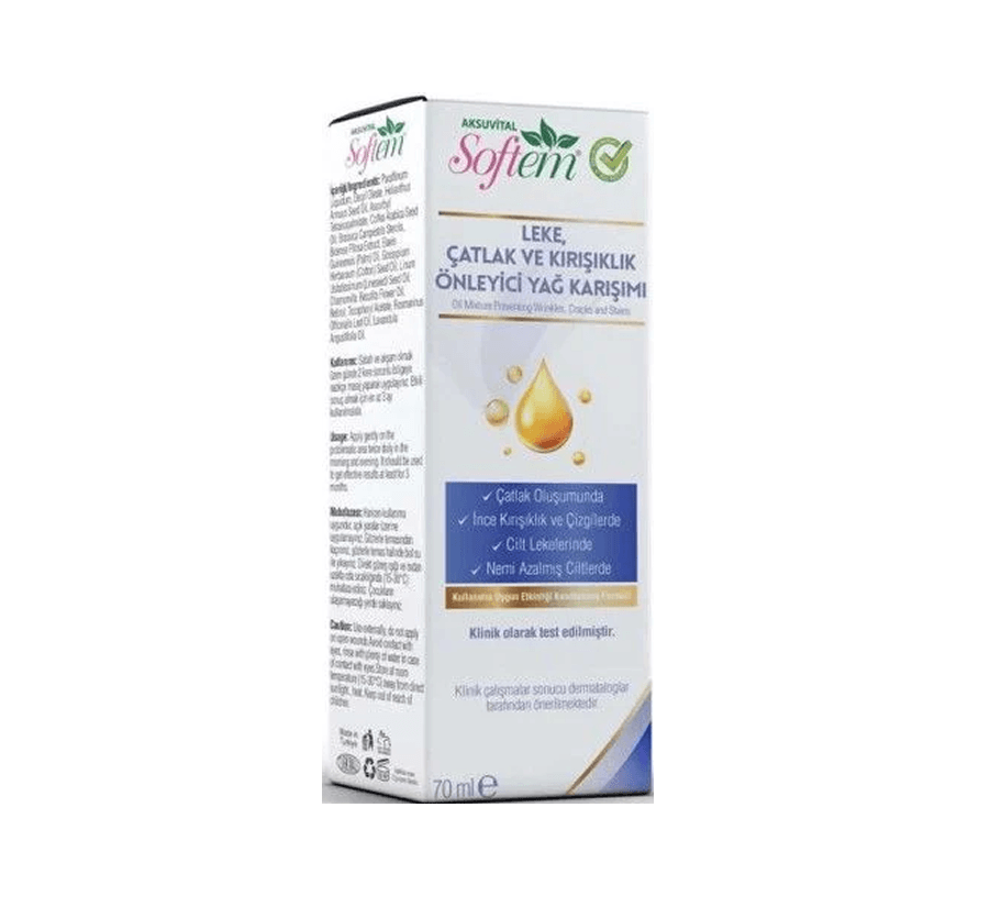 AKSUVITAL Leke Çatlak ve Kırışıklık Önleyici Yağ 70 ml