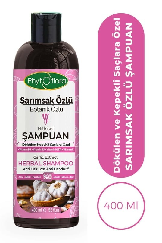 Sarımsak Özlü Şampuan 400 ml PHYTOFLORA