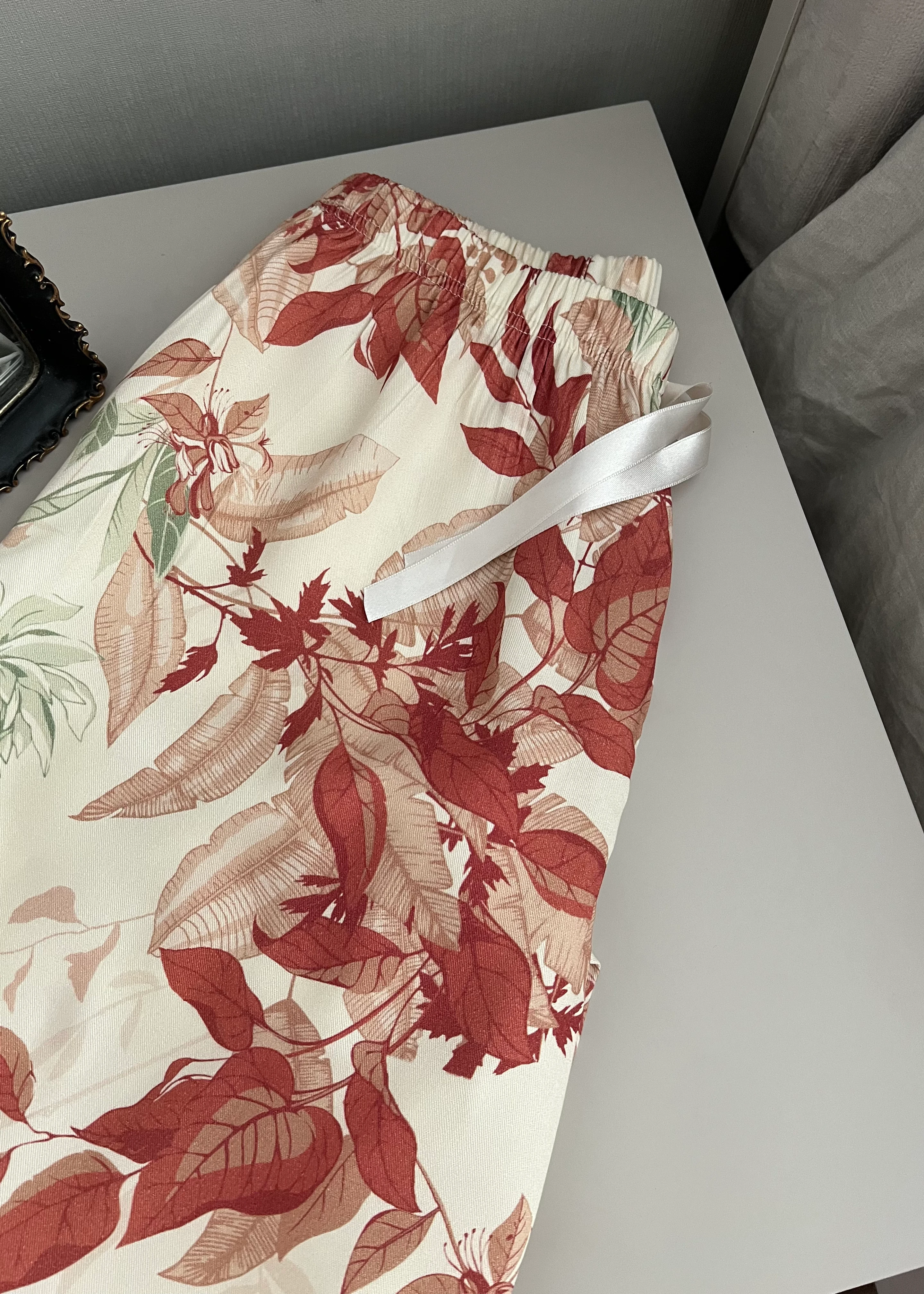 Liya Pamuk Dokuma Uzun Kollu Pijama Takımı