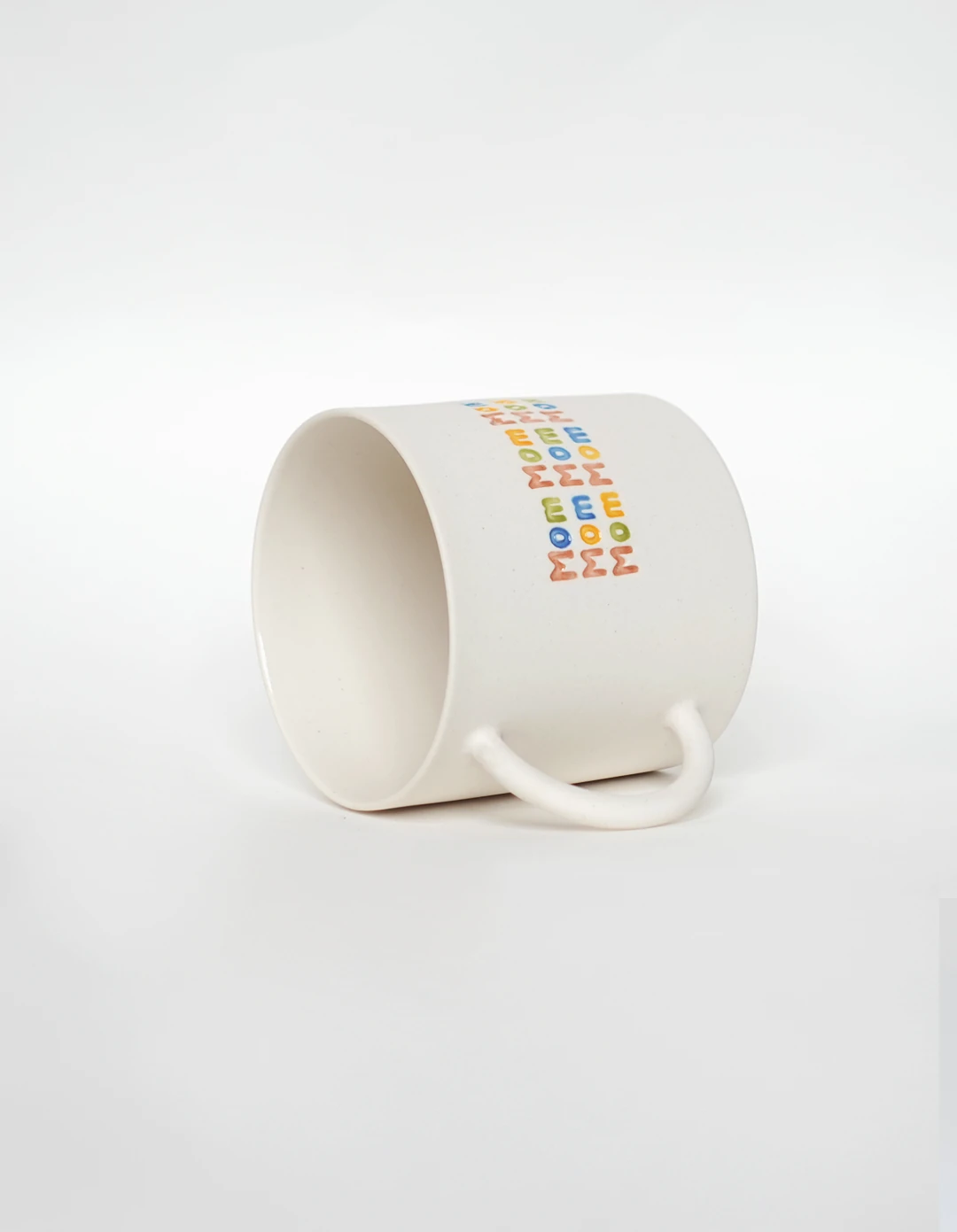 El Yapımı Stoneware Büyük Kupa