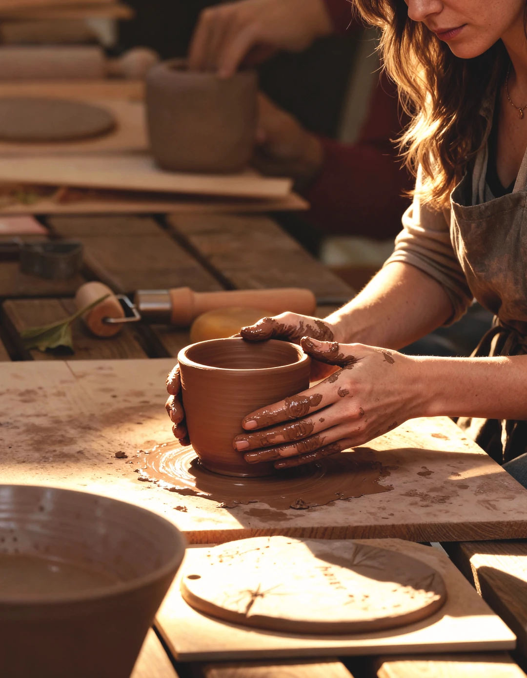 El Yapımı Stoneware Küçük Kupa