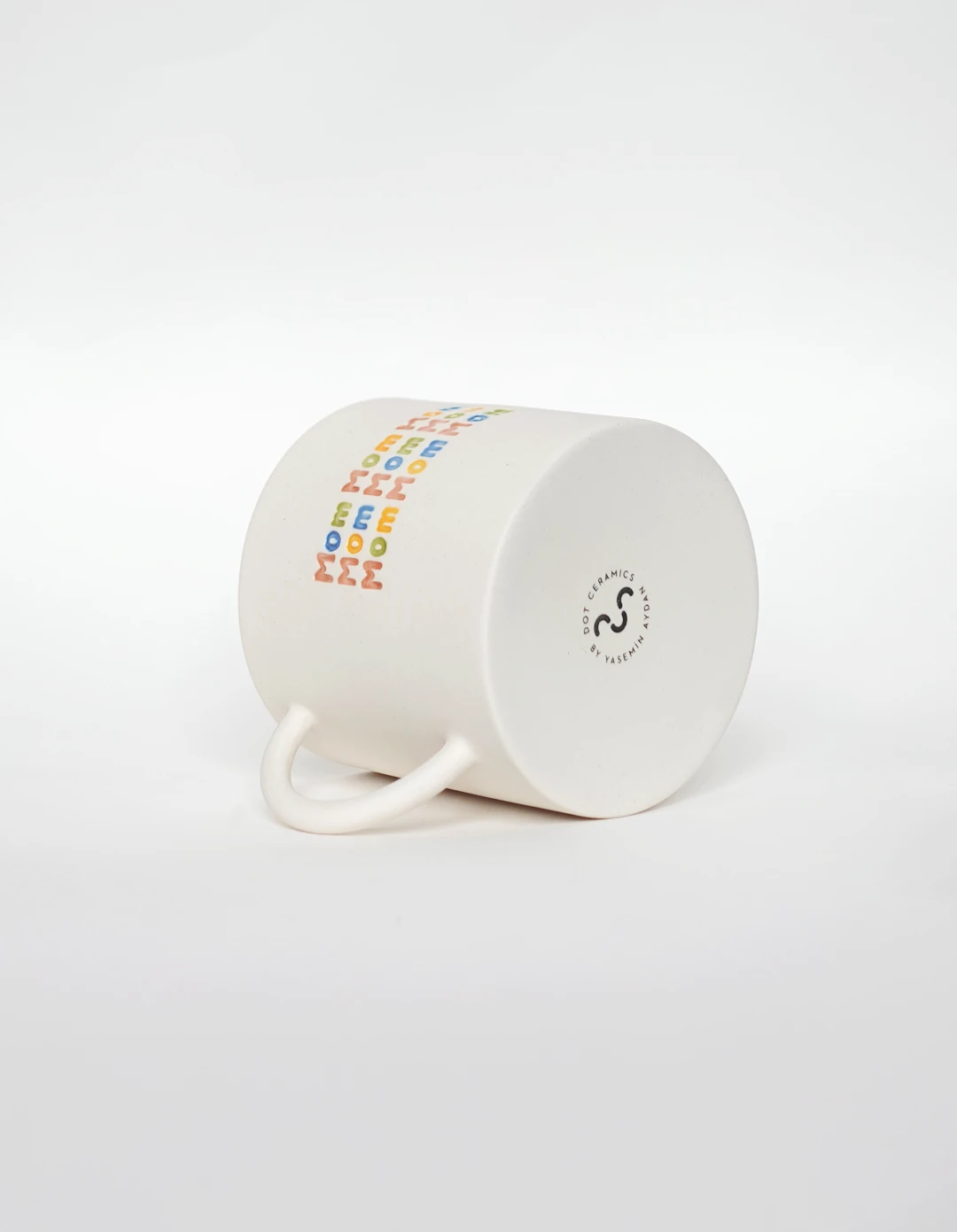 El Yapımı Stoneware Büyük Kupa