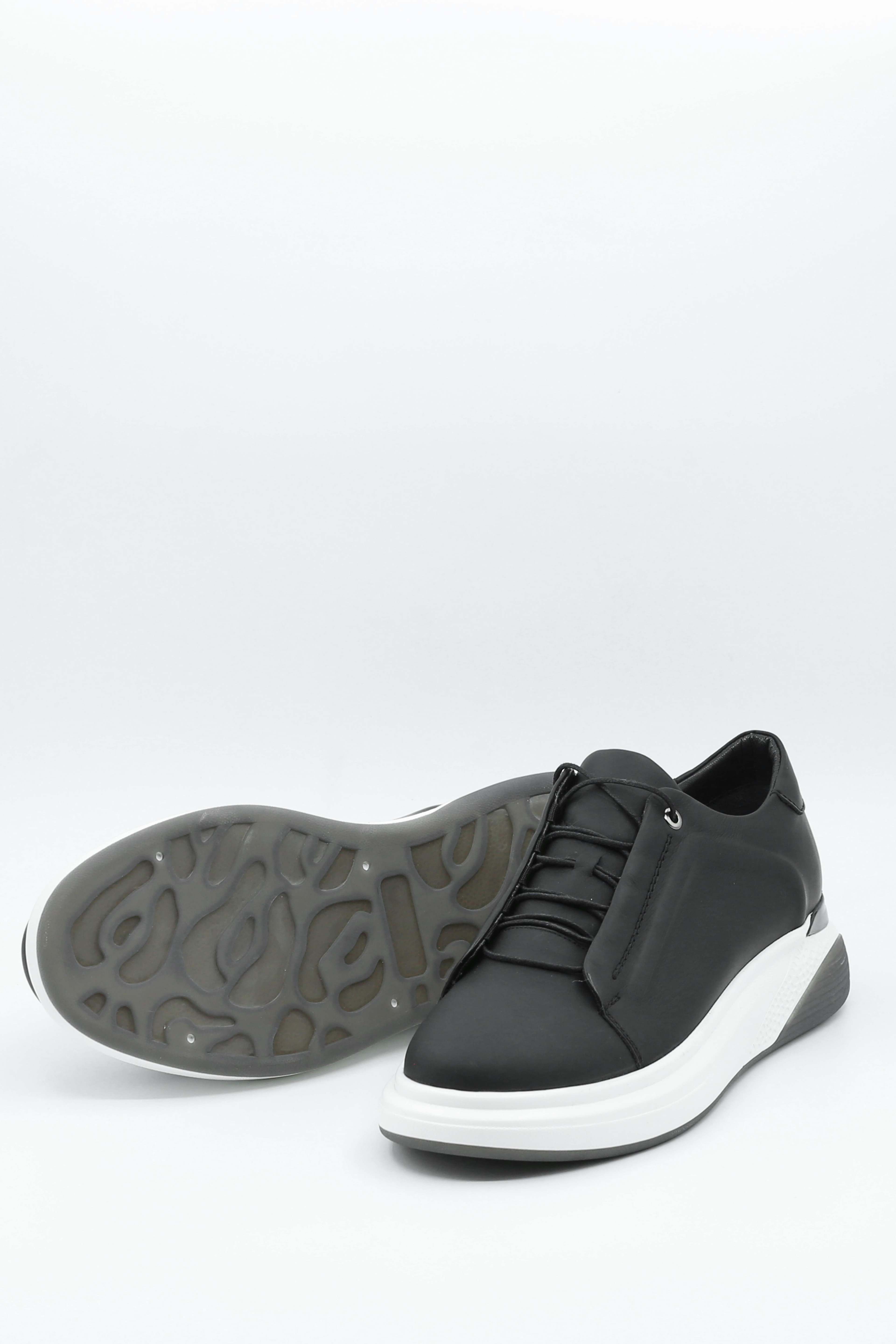 TANNERY+ Siyah&Beyaz Matrix Tasarım Premium Casual Ayakkabı