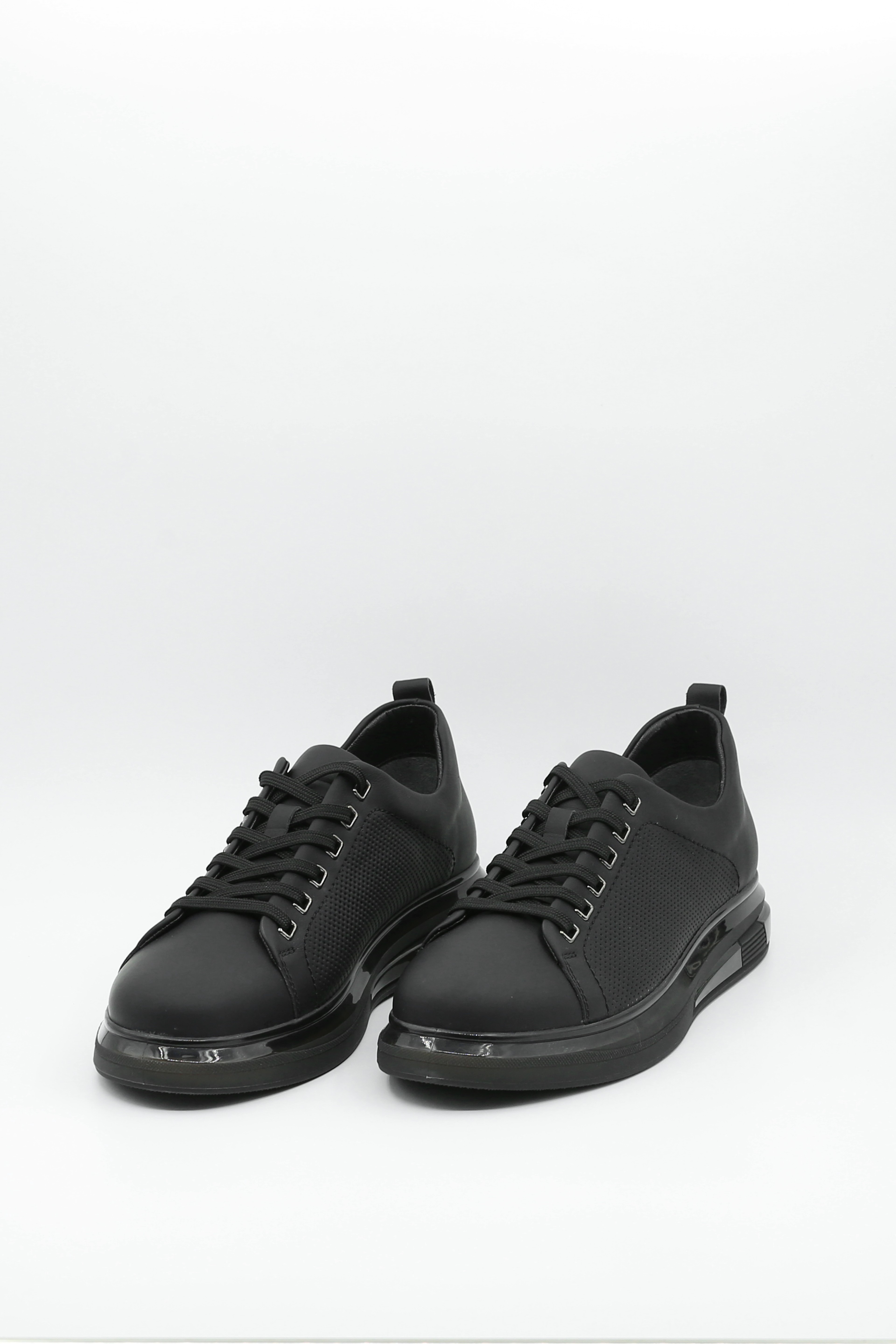 TANNERY+ Siyah Yıldız Seri İç Dış Hakiki Deri Premium Casual Ayakkabı