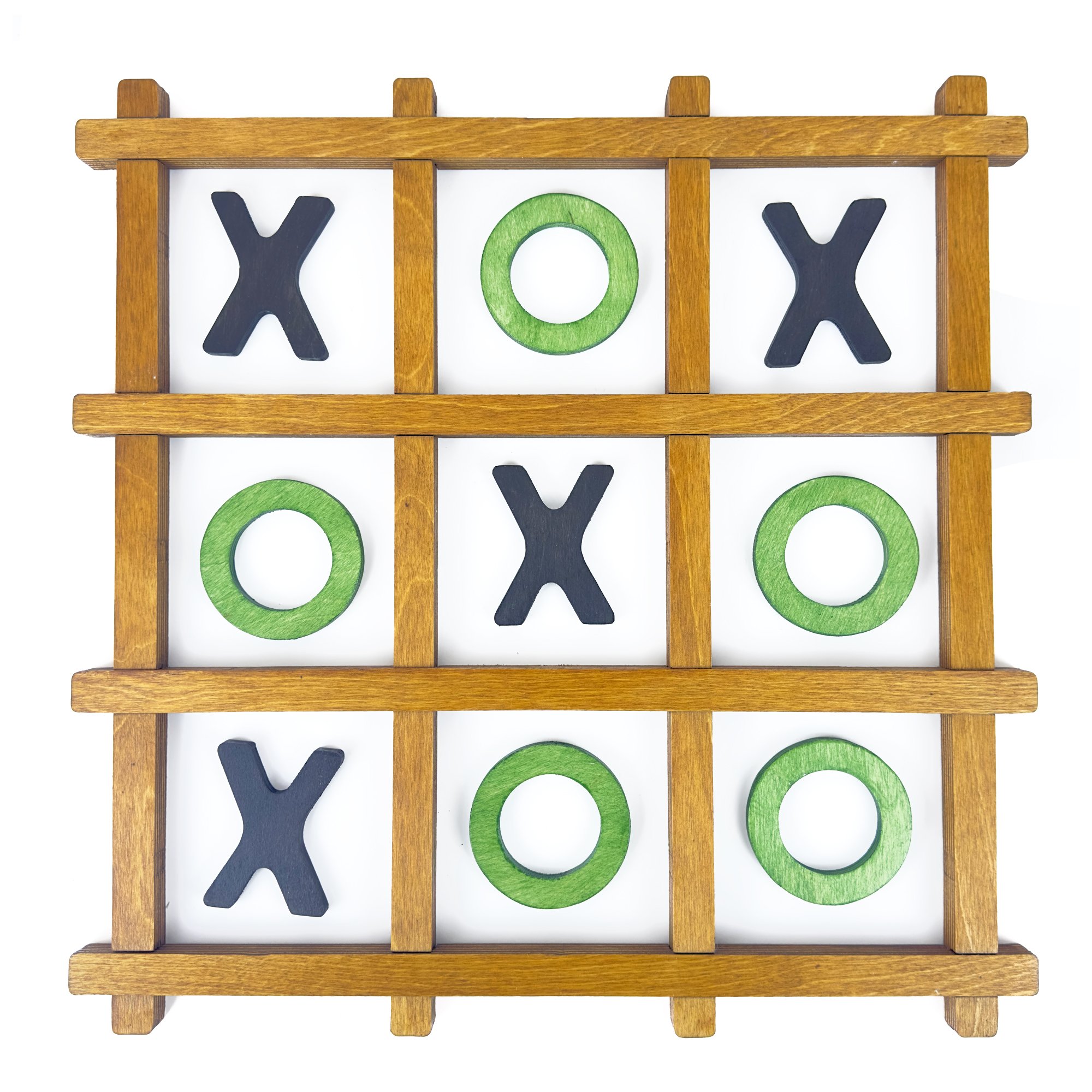 Tic-Tac-Toe Game Ahşap Portatif