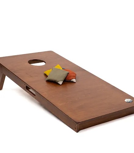 Cornhole Oyun Seti 2'li - Koyu Renk Turnuva Boy