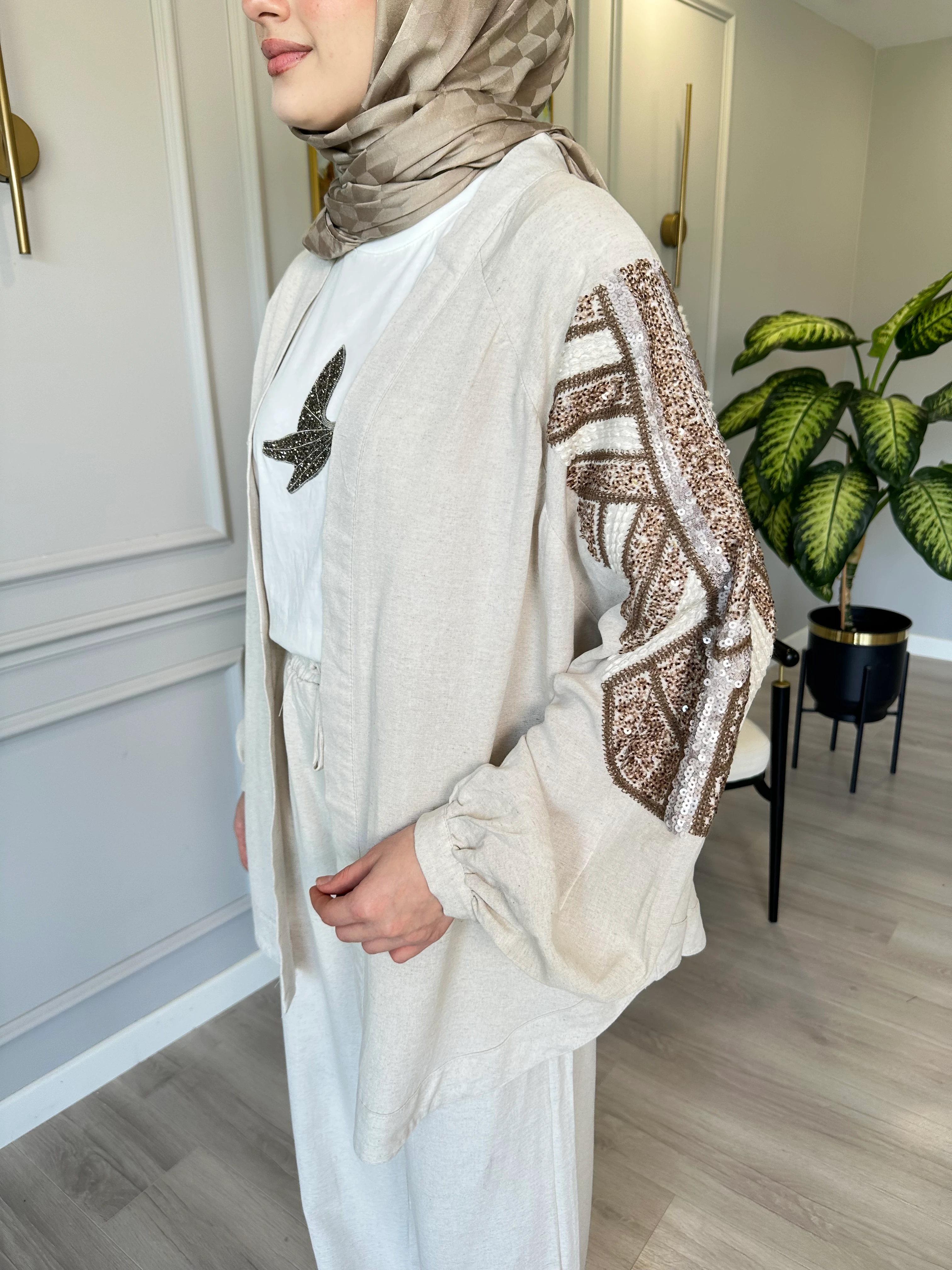 Keten Takım Payet ve Nakış İşli