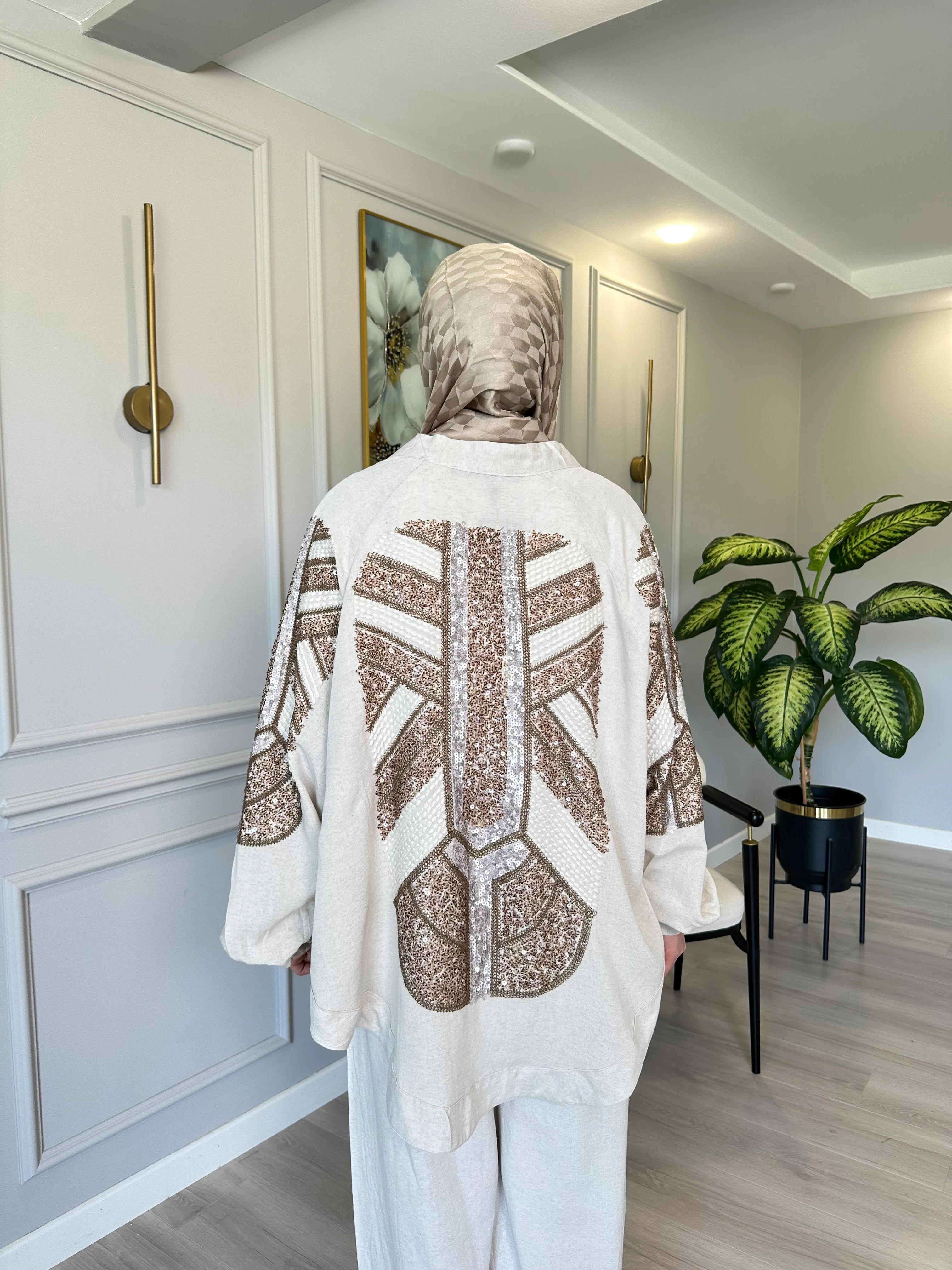 Keten Takım Payet ve Nakış İşli