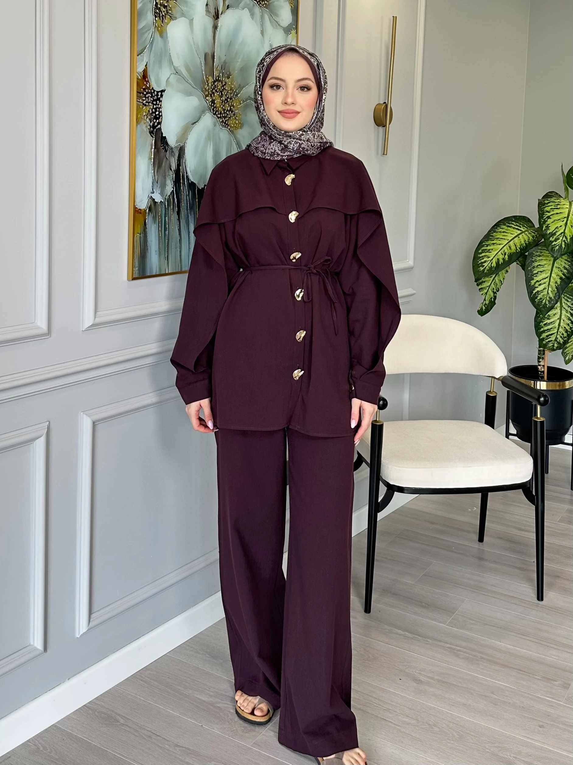 Keten İkili Takım - Bordo