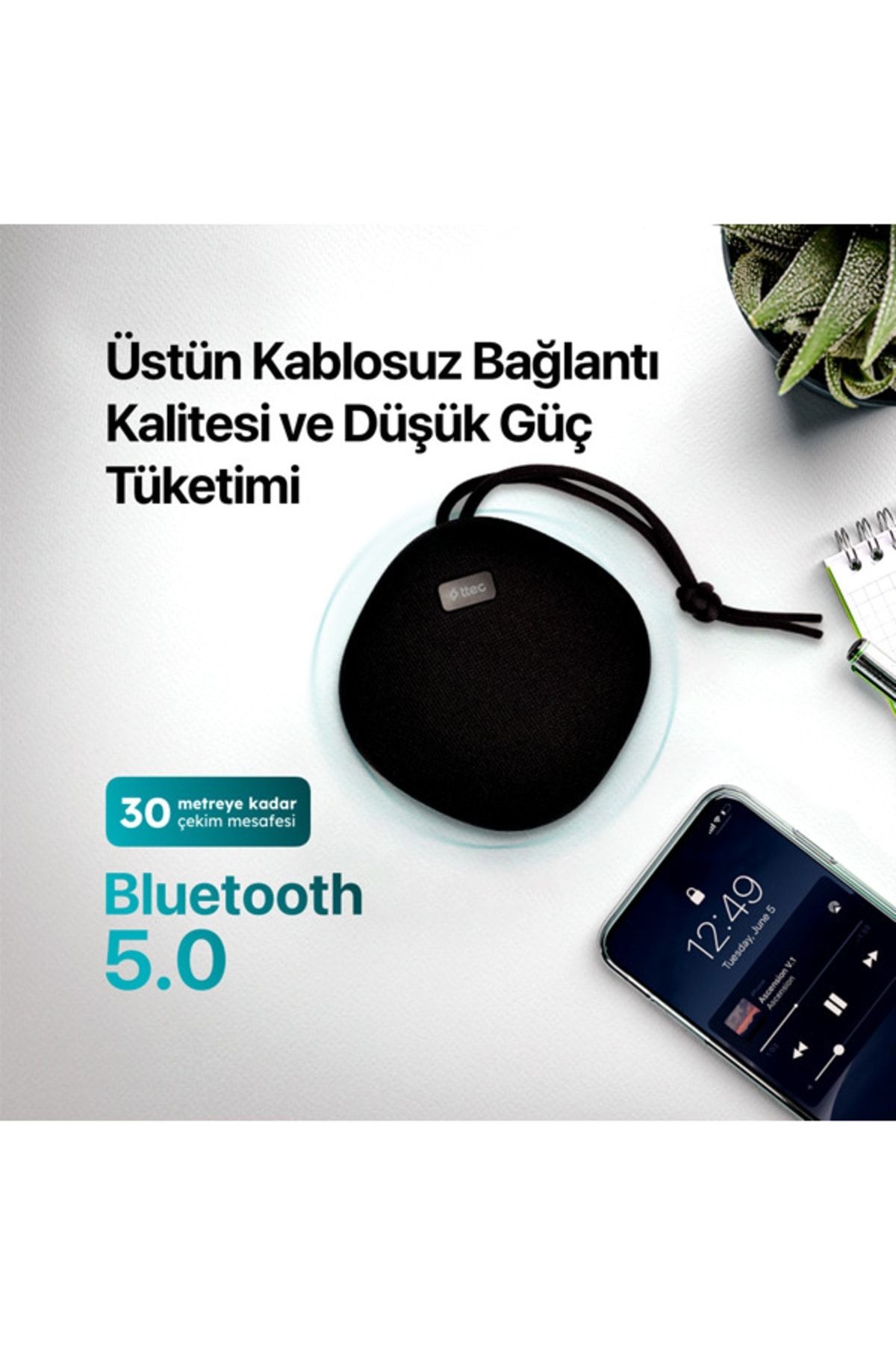 Ttec Rock Taşınabilir Kablosuz Bluetooth Hoparlör 