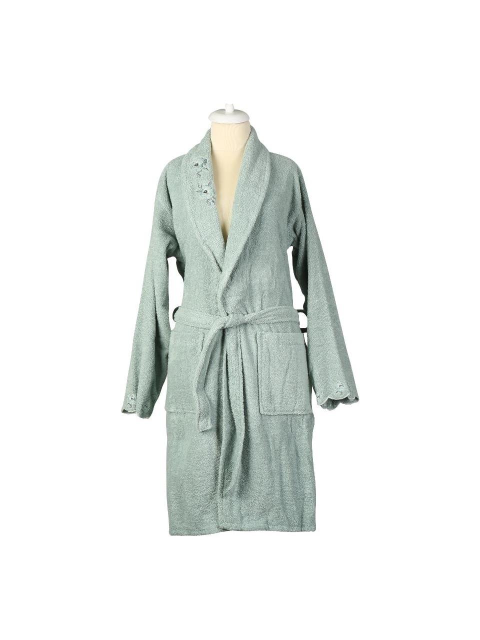 Fiorella Micro Bayan Bornoz  (L-Xl) MC063313 Suyeşili