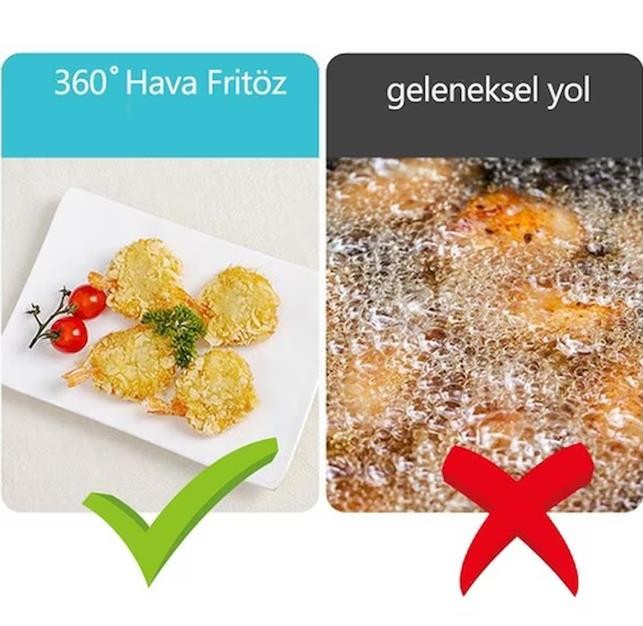 Silencare 3L Akıllı AirFryer - AF25D01 (Garantisiz)