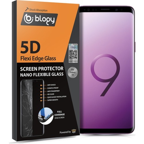 Buff Blogy Galaxy S9 Flexi Edge 5D Ekran Koruyucu