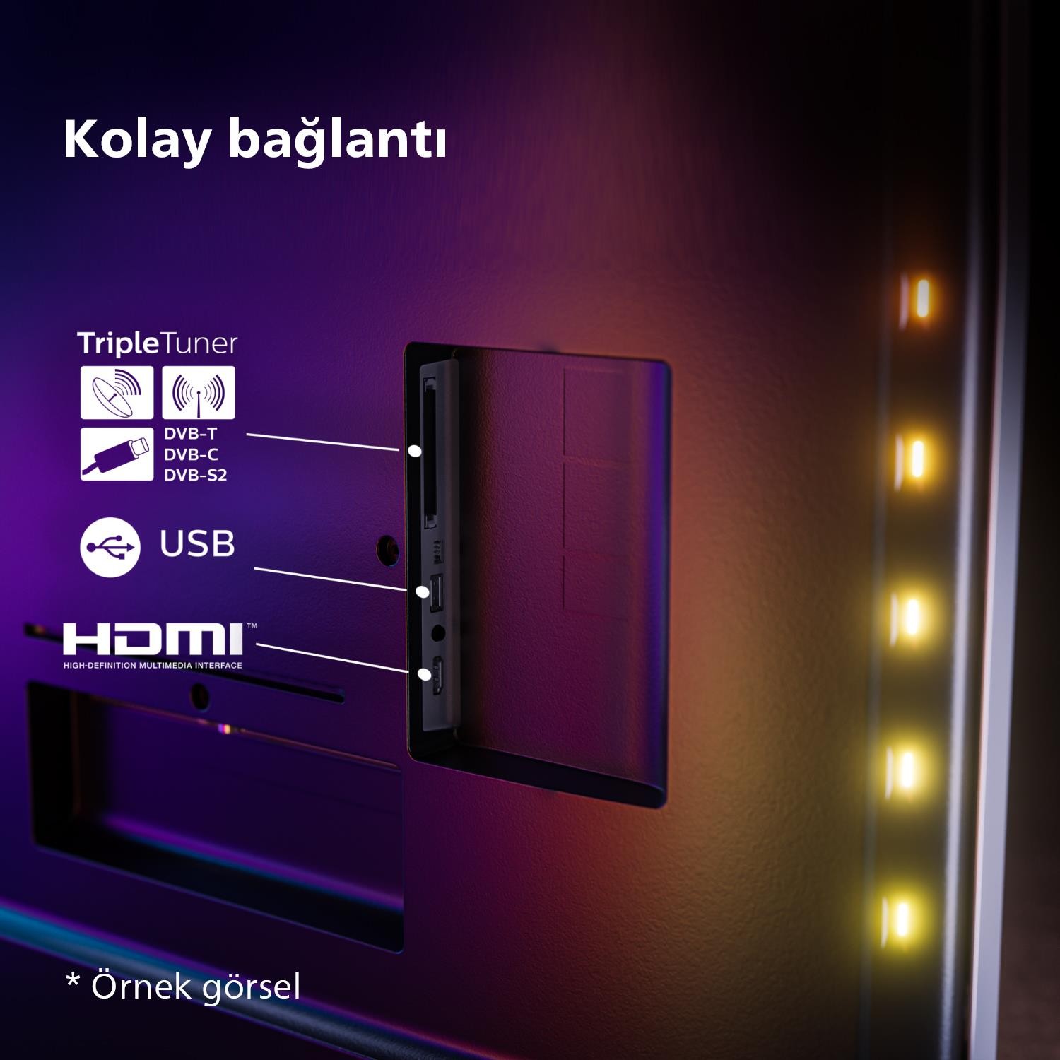 Philips 65PUS8548/62 65" 165 Ekran Uydu Alıcılı 4K Ultra HD Google Smart LED TV