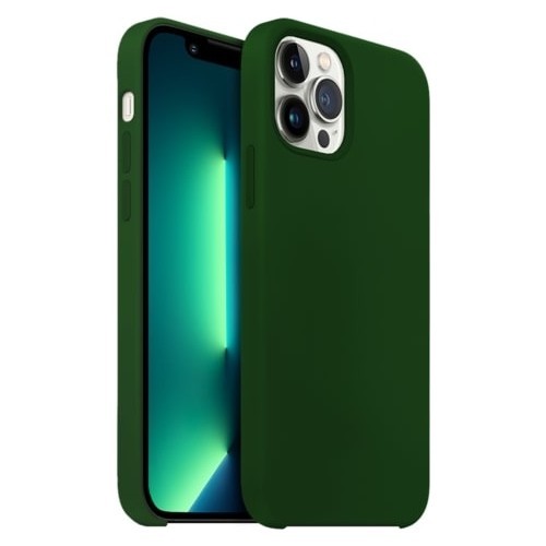 Buff İphone 13 Pro Max Rubber Fit Kılıf Dark Green 
