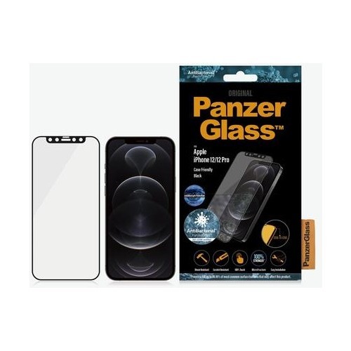 Panzerglass Apple İphone 12/12 Pro Antibluelight  Black Antibacterial