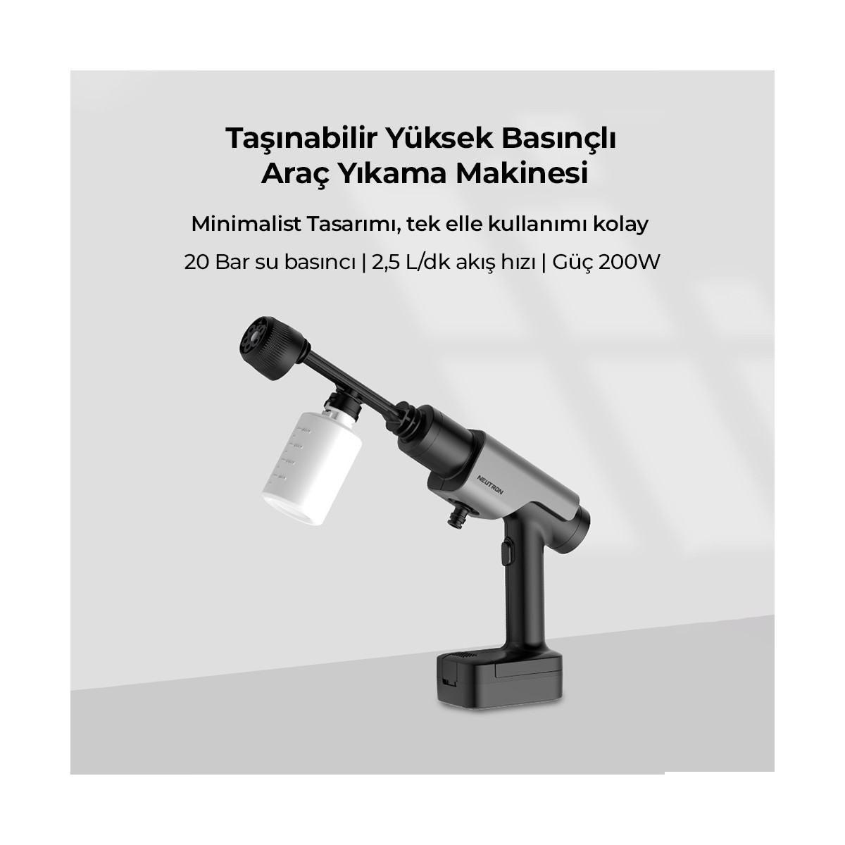 Neutron Taşınabilir Yüksek Basınçlı Araç Yıkama NTL-0105