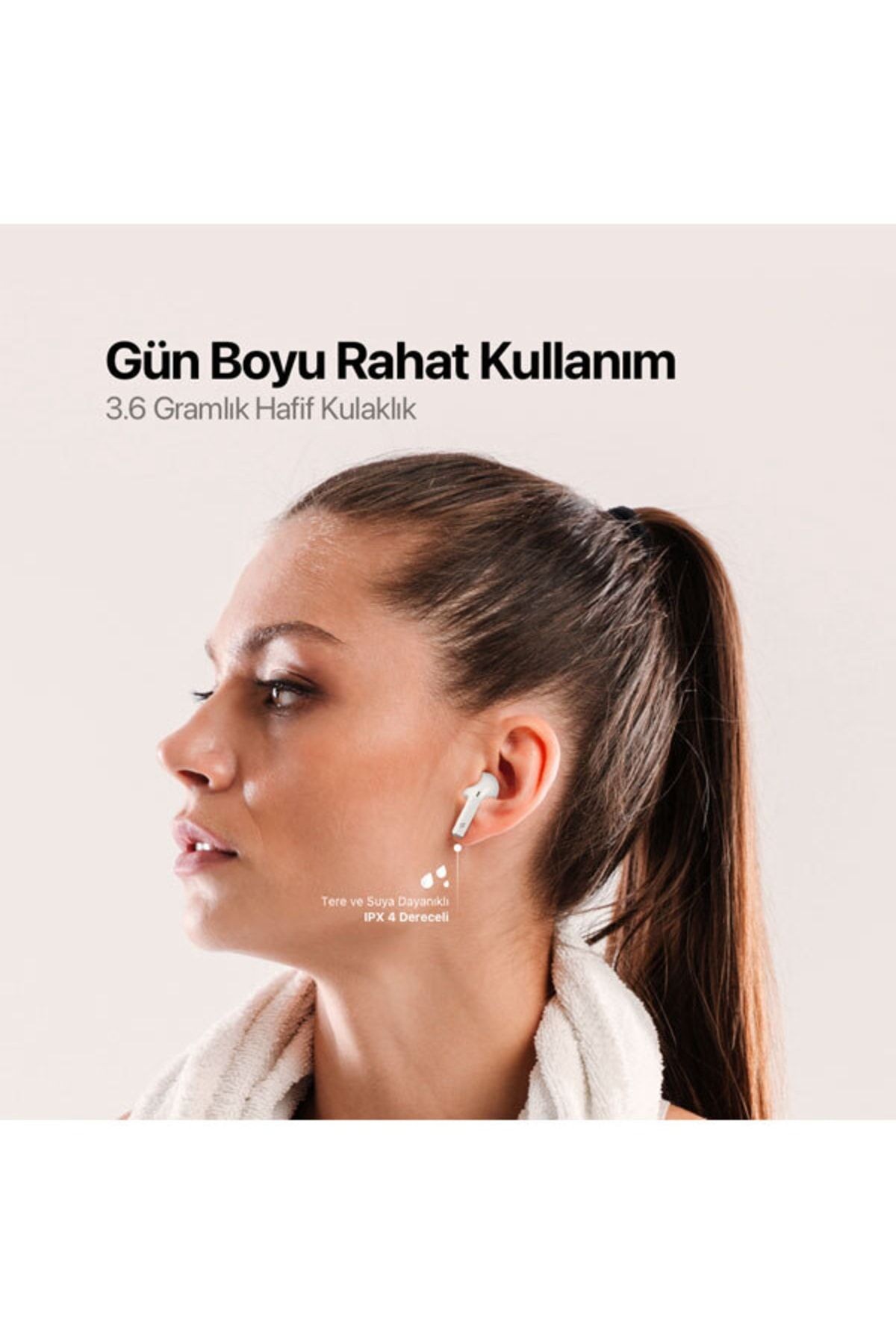 Ttec Airbeat Plus True Bluetooth Kulaklık Beyaz 