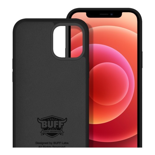 Buff Iphone 12 / 12 Pro Rubber S Siyah Kılıf