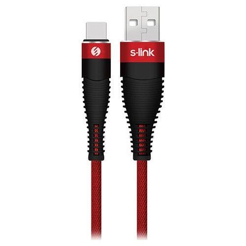 S-Link Swapp Sw-C785 1.2 Mt 3A Type-C Şarj Kablos u - Kırmızı