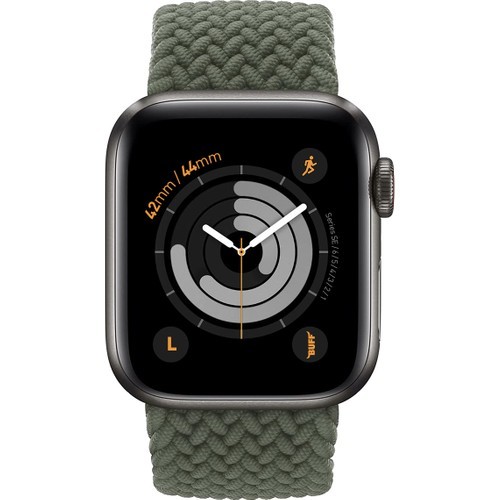 Buff Apple Watch Bands Braided 42/44 L Green 