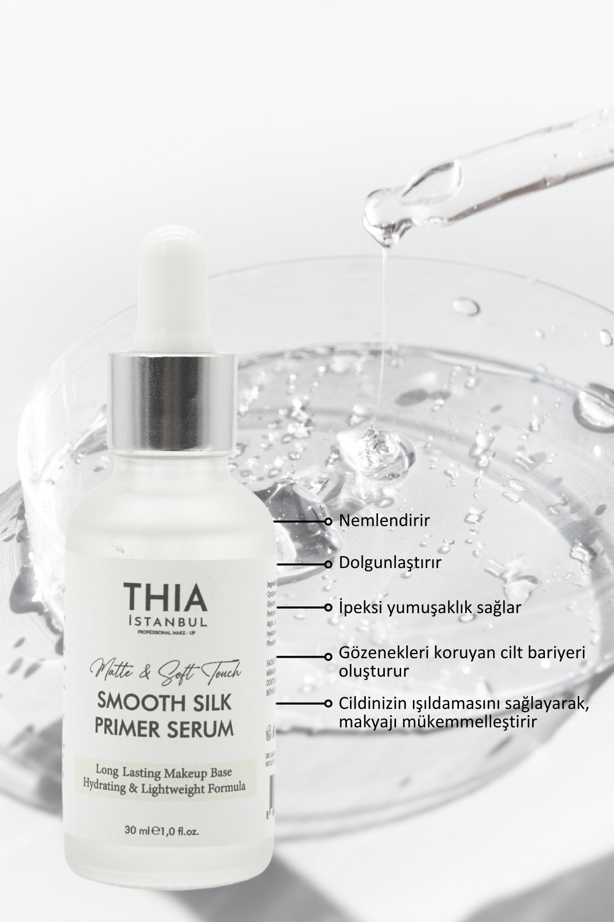 Thia İstanbul Makyaj Bazı Smooth Silk Primer Serum 