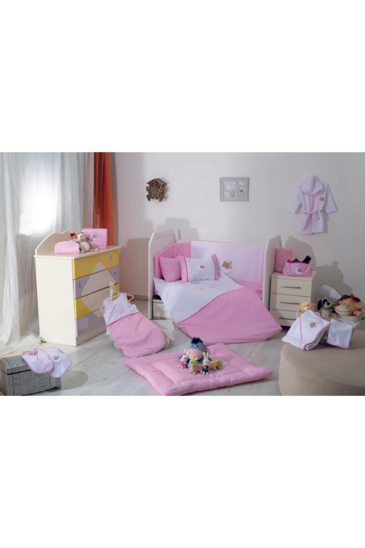 Marie Claire Luna Pembe Pamuklu    Bebek Bez Çanta 