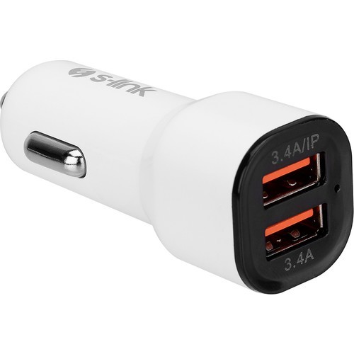 S-Link Ec30L Lightning 3.4A 2 Usb Beyaz Araç Şarj ı