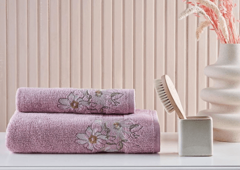 2Li Havlu Set Micro Flora Gülkurusu MC061883
