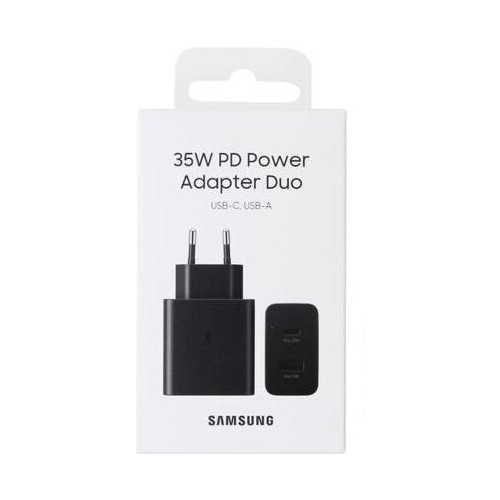 Samsung Ep-Ta220N 35W Çift Çıkışlı USB Type-C Şarj Adaptörü Siyah