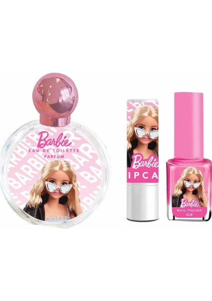 BARBIE HEDİYE SETİ (LIPCARE + EDT + OJE )