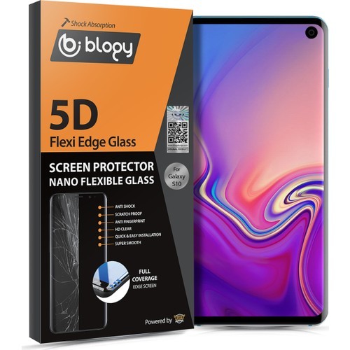 Buff Blogy Galaxy S10 Flexi Edge 5D Ekran Koruyucu