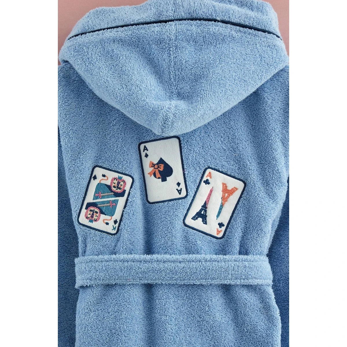 Marie Claire Enzo Mavi Pamuklu Tekli 7-8 Yaş Nakış 