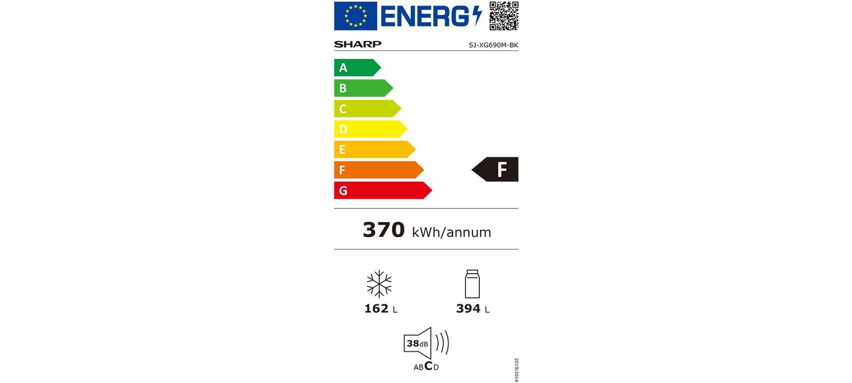 Sharp SJ-XG690M-SL 556Lt No-Frost Buzdolabı Gri 