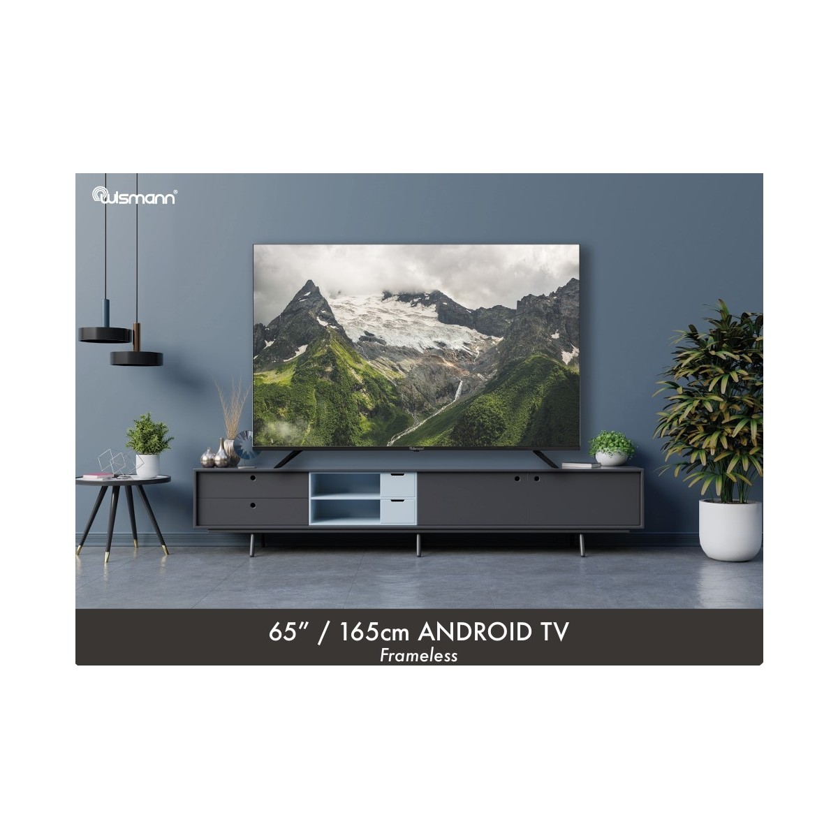 Wismann 65" 165 Ekran Uydu Alıcılı 4K Ultra HD Android Smart LED TV 65WS8503