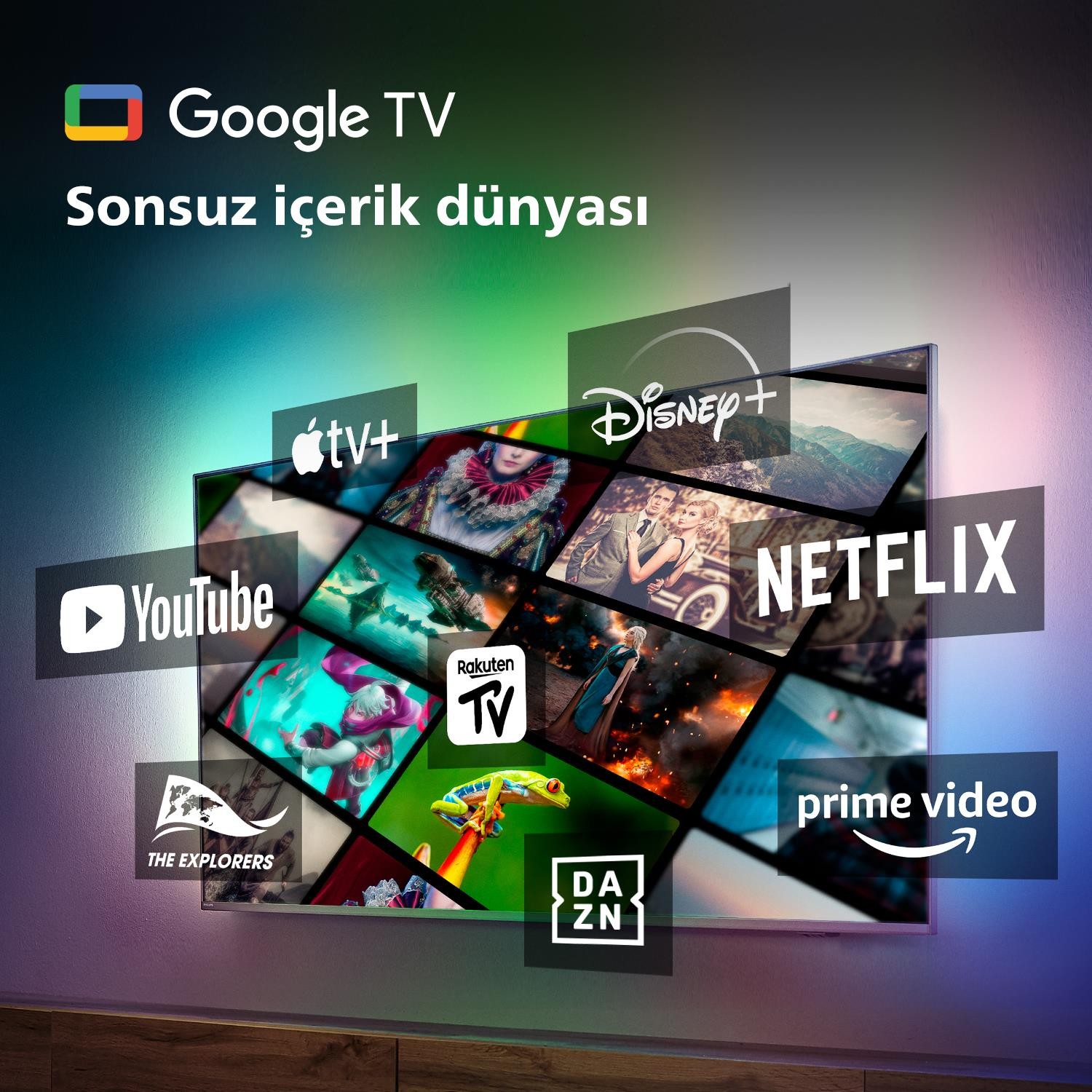 Philips 65PUS8548/62 65" 165 Ekran Uydu Alıcılı 4K Ultra HD Google Smart LED TV